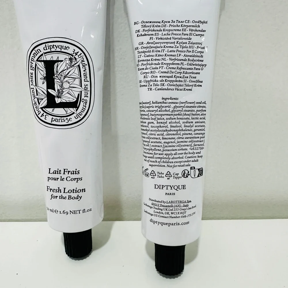 Diptique Paris Fresh Lotion for Body Lait Frais 50ml 1.69oz 50mL Set of 2 New